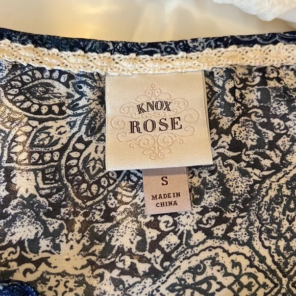 KNOX ROSE,  size small, boho tank blouse. - Picture 7 of 8